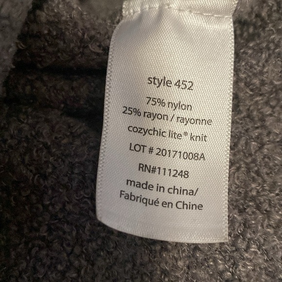 Barefoot Dreams Cozychic Lite Circle Cardigan Womens L/XL Taupe Cozy loungewear - Picture 8 of 9